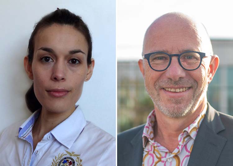 Dr. Michelle Falkenbach, Technical Officer, European Observatory on Health Systems and Policies (links) und Dr. Matthias Wismar, Programme Manager, European Observatory on Health Systems and Policies (rechts)