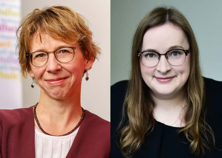 Porträt Prof. Dr. Gudrun Faller und Porträt Prof. Dr. Tanja Segmüller