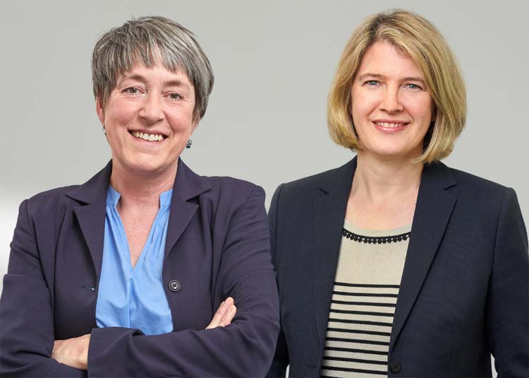Porträt von Petra Hofrichter und Alexis Malchin, Geschäftsführung Hamburgische Arbeitsgemeinschaft für Gesundheitsförderung e.V. (HAG)