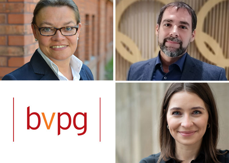 BVPG-Vorstandsmitglieder Christine Kreider, Dr. Andrea Lambeck und Dr. Mischa Kläber