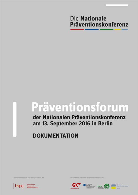 Veranstaltungsdokumentation Präventionsforum 2016 (PDF)