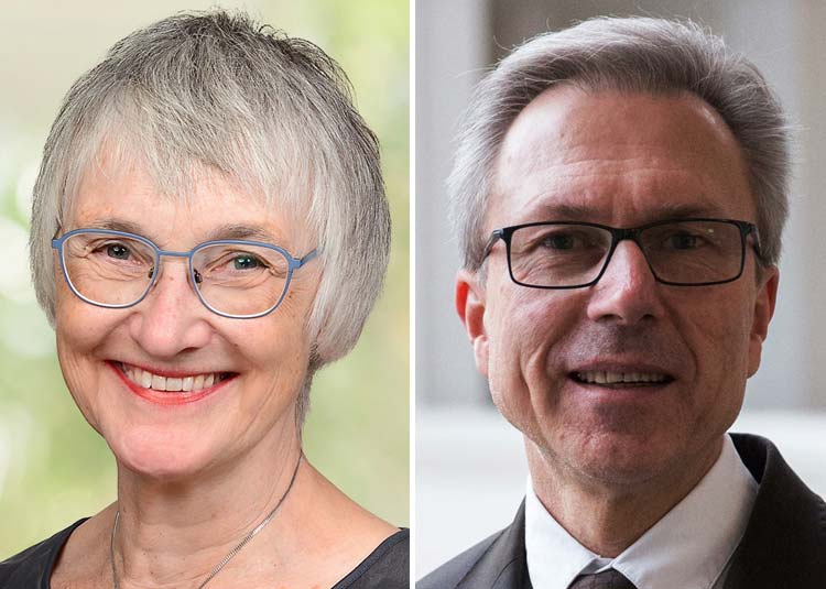 Portr&auml;t Dr. Ute Schwartz, Bundesministerium f&uuml;r Gesundheit (links) und Thomas Hartmann, Bundesministerium f&uuml;r Verkehr (rechts)