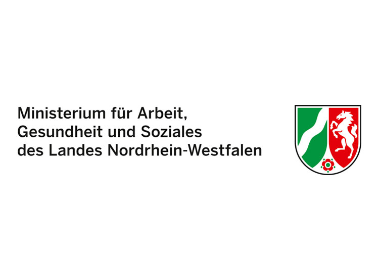 Logo des Ministeriums für Arbeit, Gesundheit und Soziales des Landes Nordrhein-Westfalen