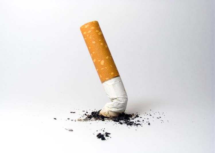 Ausgedrückte Zigarette